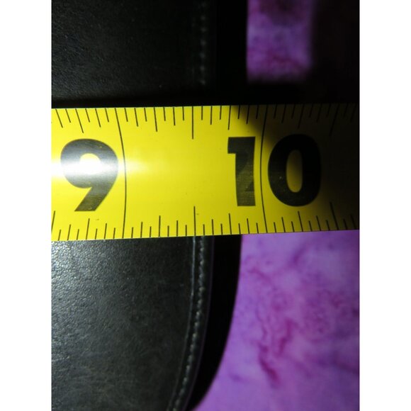 Coach 90's Legacy 9131 Black Saddle Leather Crossbody Hippie Messenger Flap Bag - Picture 10 of 10